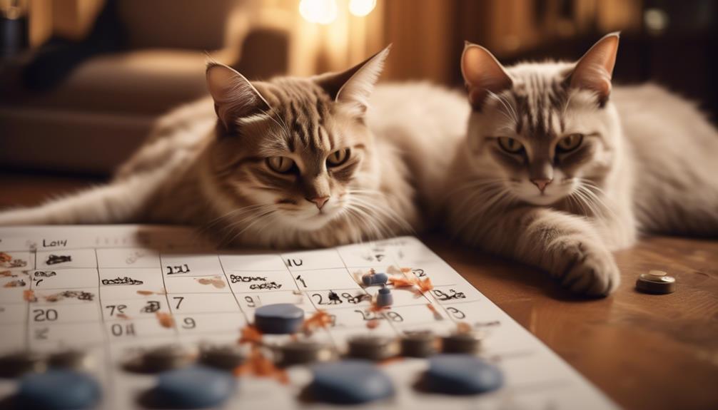 cat calendar for stress