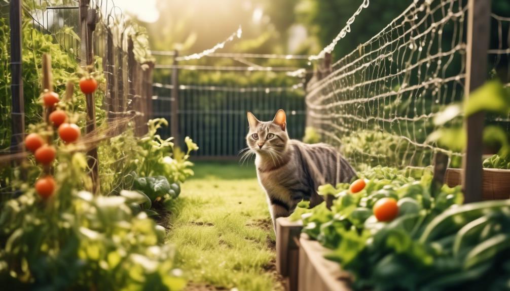 defending gardens from cats